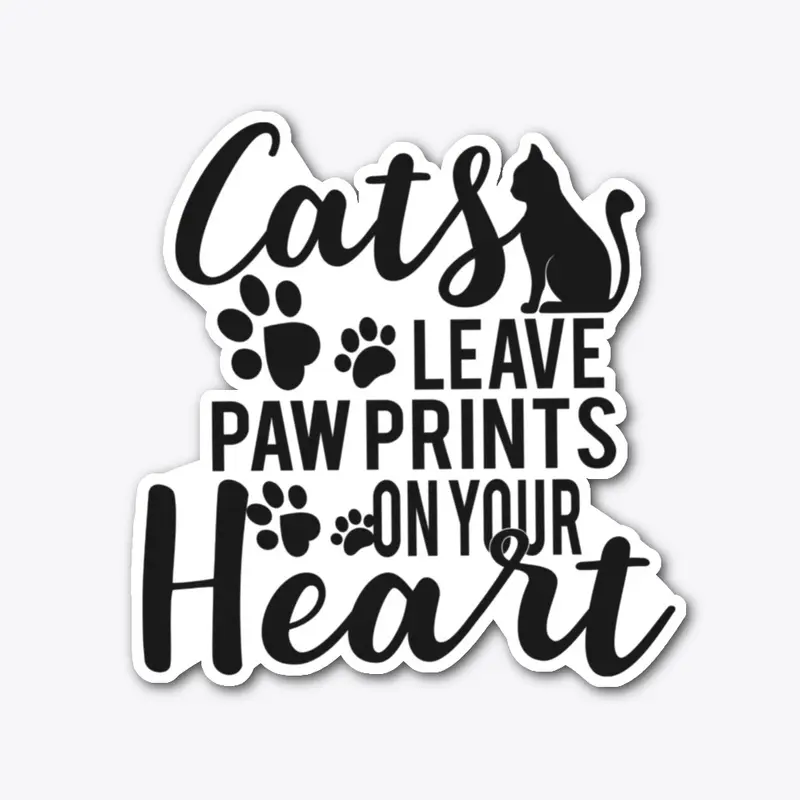 Cats leave paw prints